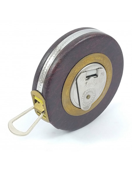 Cinta 1001 de 10mt milimetrada cromada forrocuerin