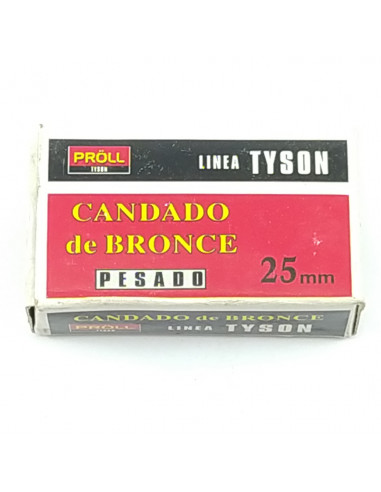 Candado de bronce tyson  62gr 25 mm