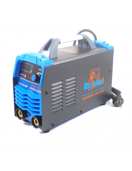 Soldadora inverter 220v 20-150amp elec hasta 3,5 mm rend.60%