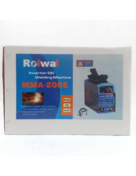 Soldadora inverter 220v 20-150amp elec hasta 3,5 mm rend.60%