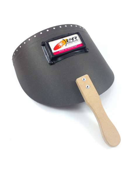 Pantalla de fibra con mango exterior