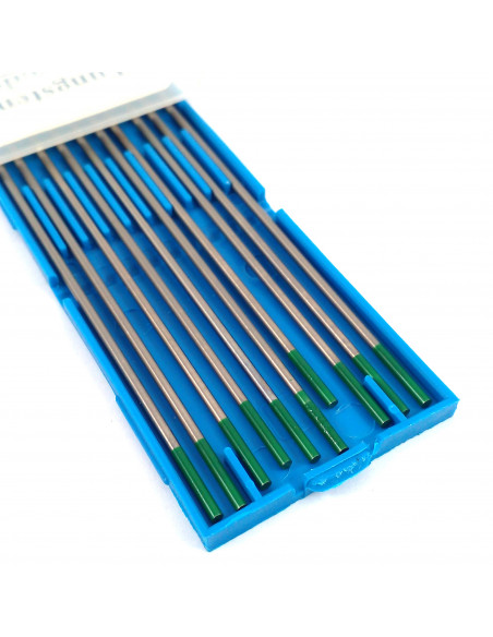 Electrodos tungsteno 3.2 mm x 150 mm puro (verde)
