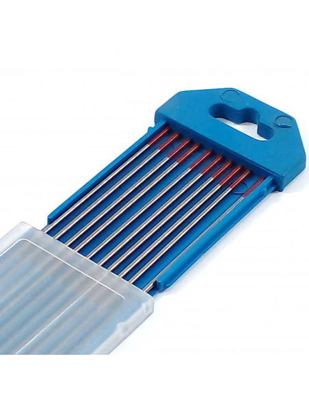 Electrodos tungsteno 2.4 mm x 150 mm thorio (rojo)