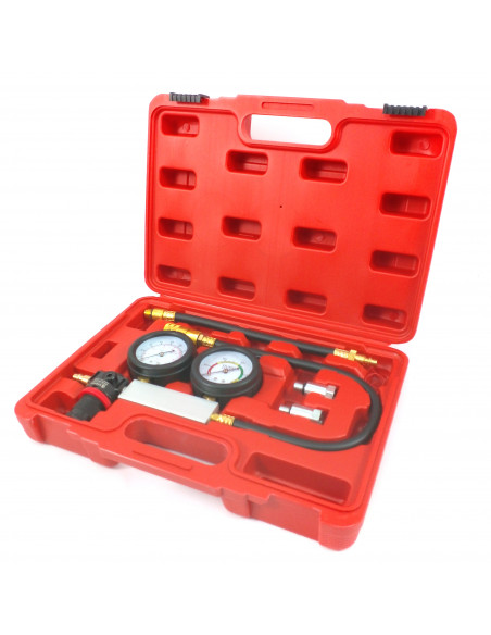 Medidor de compresion universal 4 piezas 2 manometros