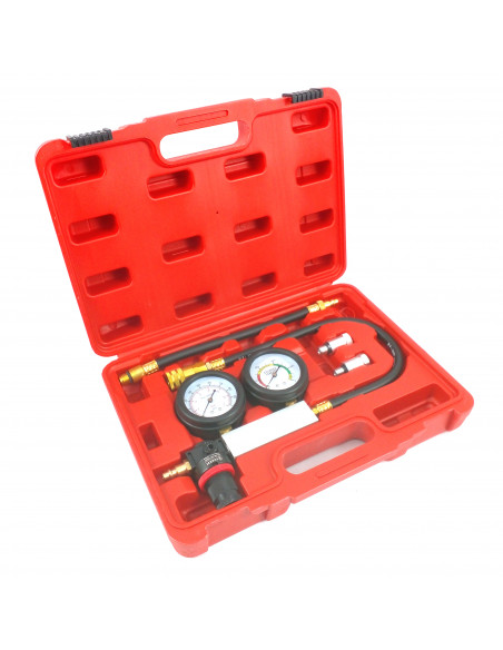 Medidor de compresion universal 4 piezas 2 manometros