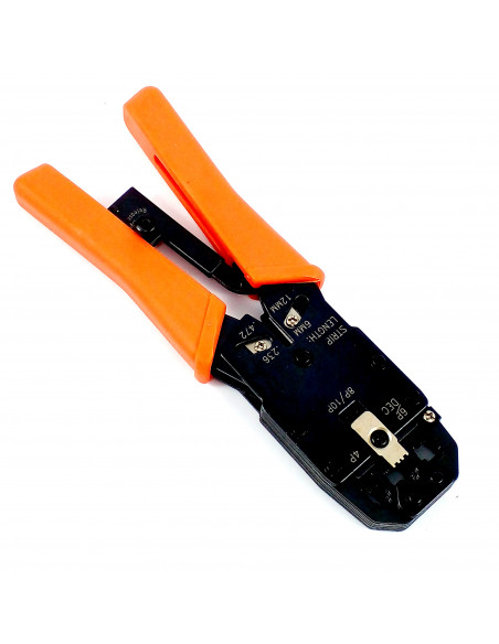Pinza indent. p/telef y comp RJ10-RJ11/12 Y RJ45