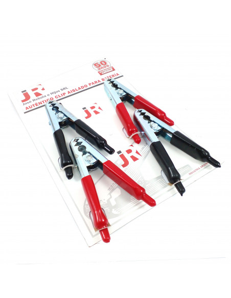Exhibidores clips p/bat aislados 200a 4u JR3200