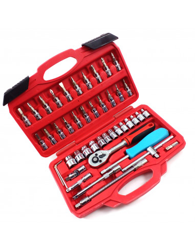 Set bocallaves encastre 1/4 pulg 45...