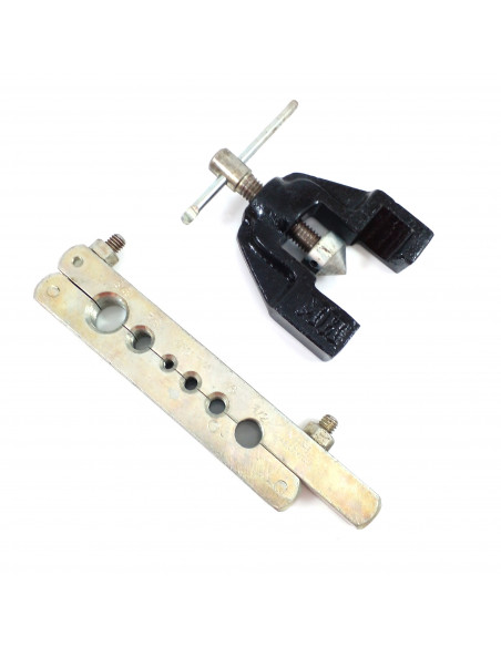 Pestañadora de caños puente acero