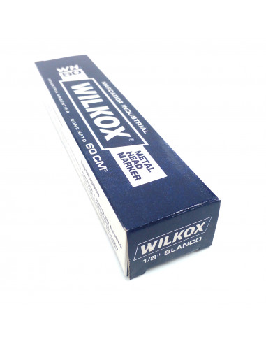 Marcador industrial 1/8 - 60cm3 blanco