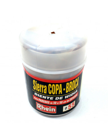 Sierra copa-broca diente widia 55mm