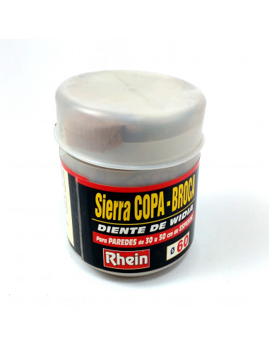 Sierra copa-broca diente widia 60mm
