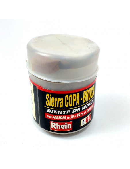 Sierra copa-broca diente widia 60mm