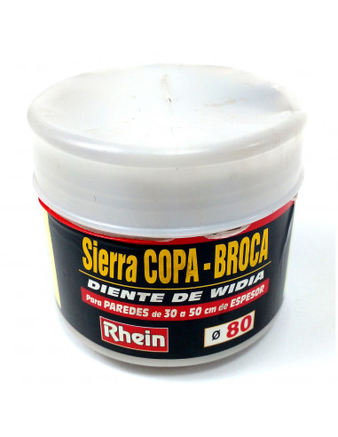 Sierra copa-broca diente widia 80mm