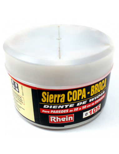 Sierra copa-broca diente widia 105mm