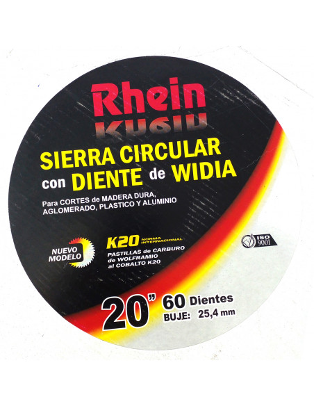 Sierra punta widia 20x 25.4 mm x 60 x 5.5 ancho