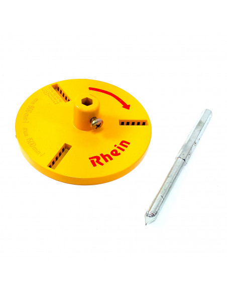 Base univ+punta 73/113mm  p/ sierra copa-broca carb. tungs.