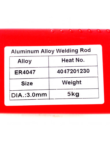 Kg.varillas de aluminio (ER4047)12%...