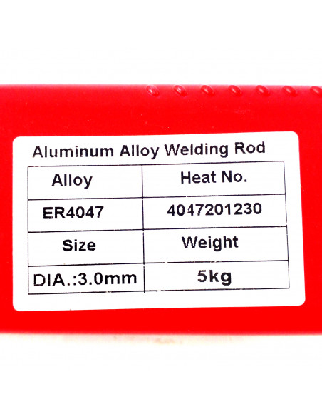 Kg.varillas de aluminio (ER4047)12% 3/3.2mm