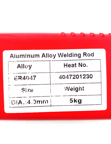 Kg.varillas de aluminio (ER4047) 12% 4,0mm