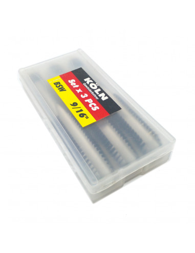 Machos w 9/16 x 12 set x 3