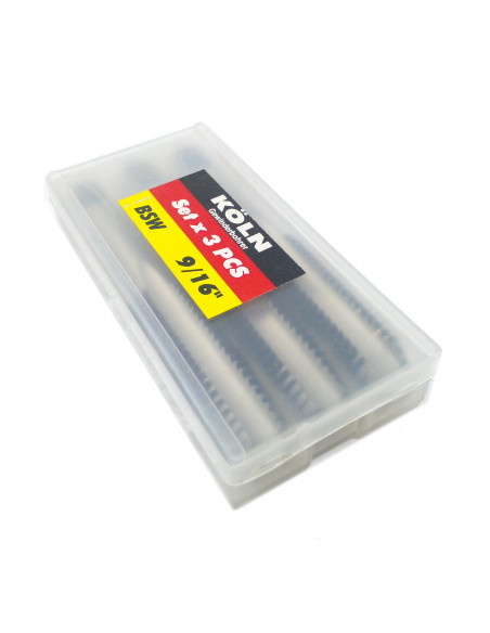 Machos w 9/16 x 12 set x 3