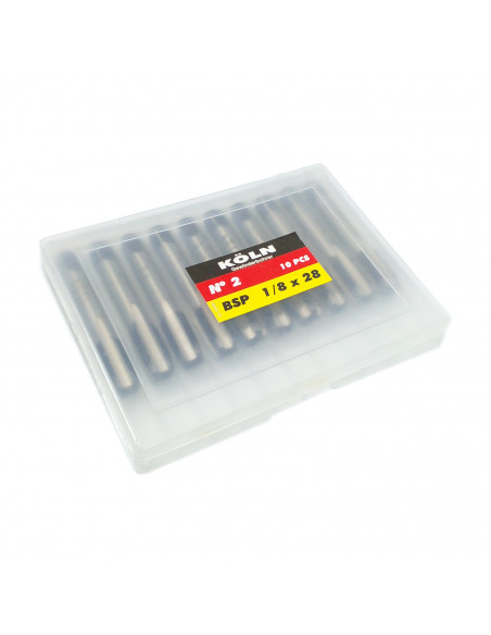 Machos bsp cono 2 (paso a gas) 1/8 x 28