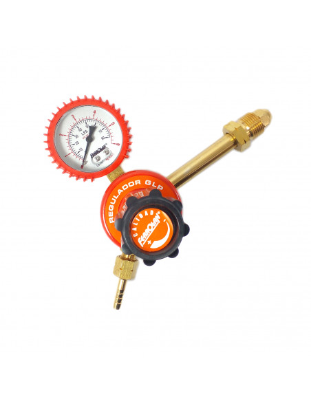 Regulador GLP con 1 manometro linea profesional