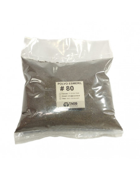 Esmeril en polvo grano 80 (x 2kg)