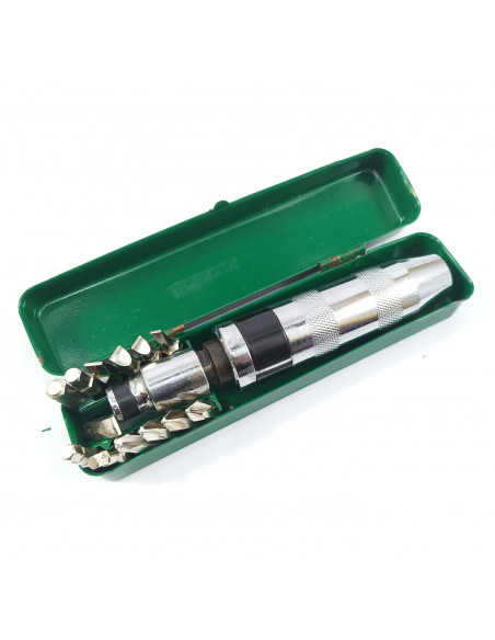 Set Destornillador de impacto con 12 puntas