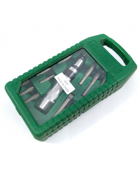 Set Destornillador de impacto de 1/2 puntas cort y larg