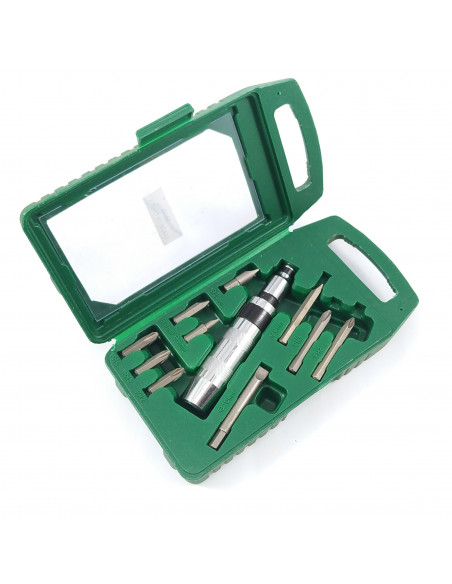 Set Destornillador de impacto de 1/2 puntas cort y larg