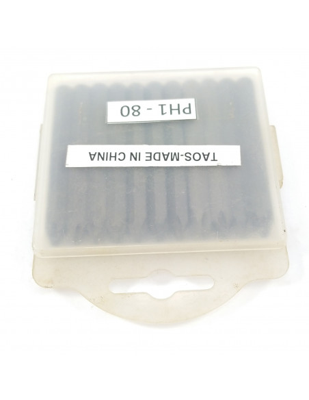 Punta phillips 1 encastre 5/16 x 80 mm caja 11 un