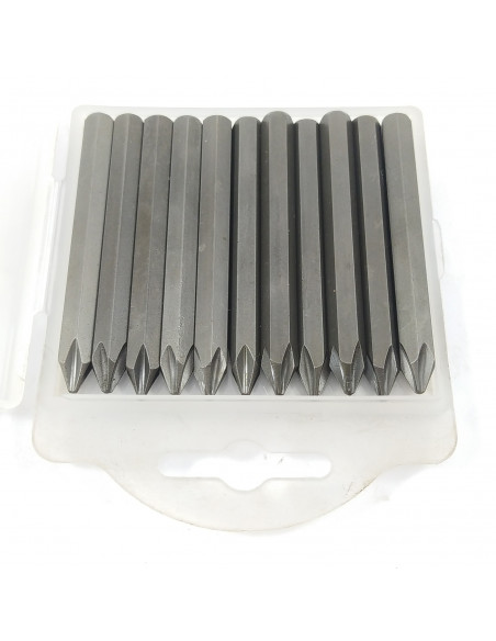 Punta phillips 2 encastre 5/16 x 80 mm caja 11 un