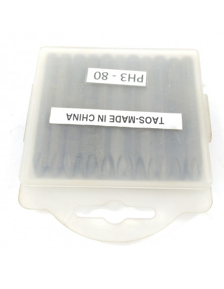 Punta phillips 3 encastre 5/16 x 80 mm caja 11 un