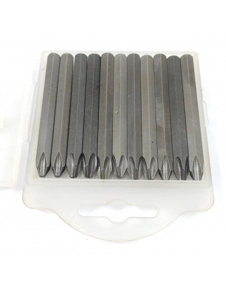 Punta phillips 3 encastre 5/16 x 80 mm caja 11 un