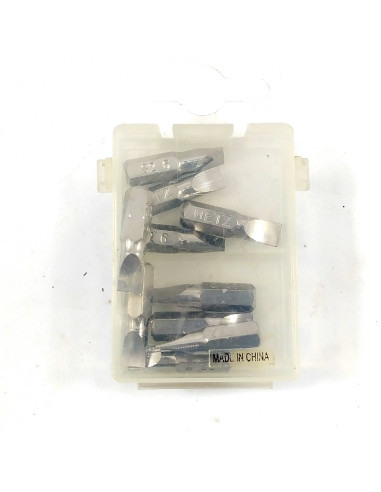 Puntas p/atornillar plana S2 6 x 25