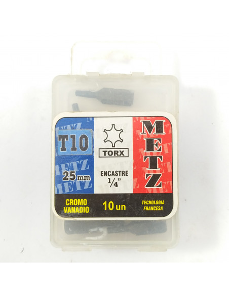 Puntas p/atornillar torx 10 x 25