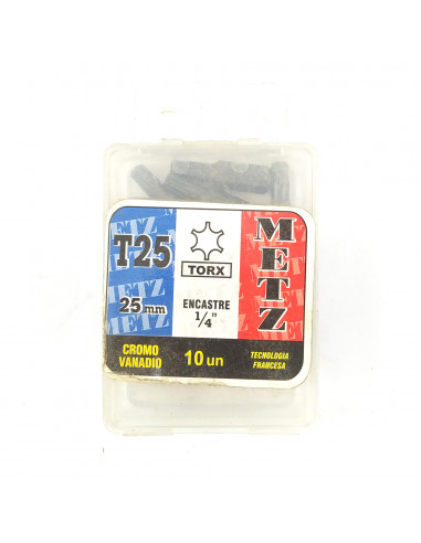 Puntas p/atornillar torx 25 x 25