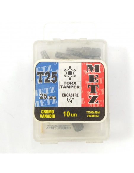 Puntas p/atornillar tamper 25 x 25