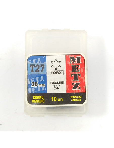 Puntas p/atornillar torx 27 x 25