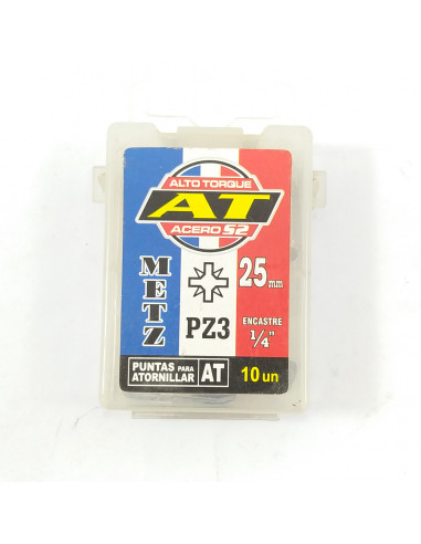 Puntas p/atornillar pozi drive pz3 x 25