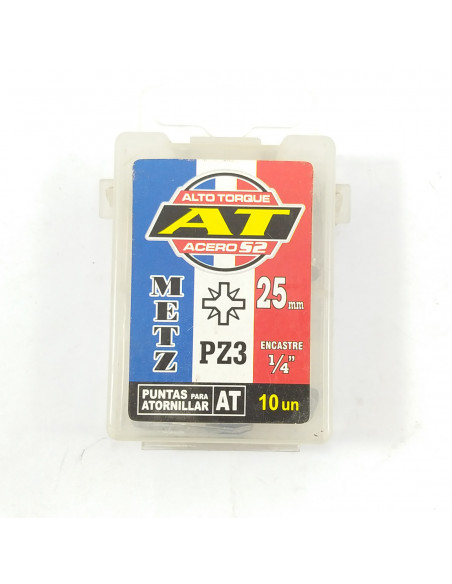 Puntas p/atornillar pozi drive pz3 x 25