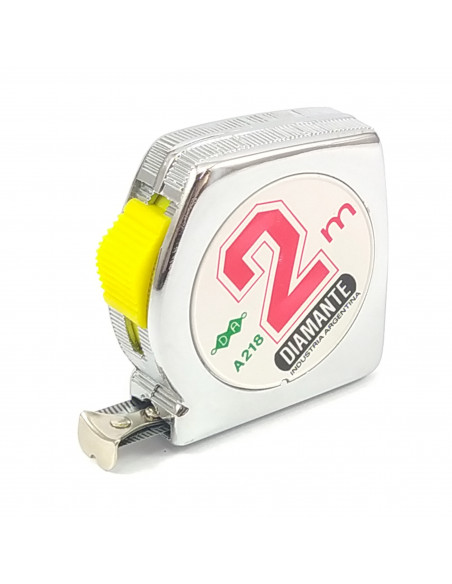 Cinta 218 2m automatica c/freno clip zamac cromado