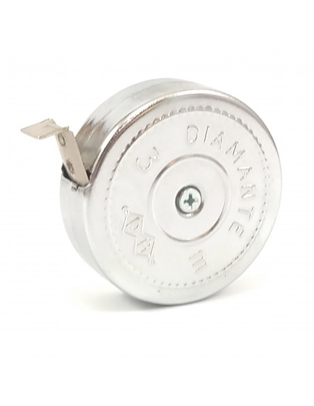 Cinta 300 3m redonda caja metal cromado