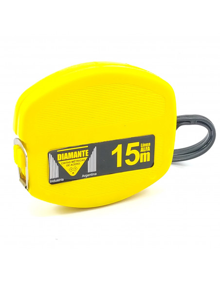 Cinta alfa15 15m cromada milim caja plastica